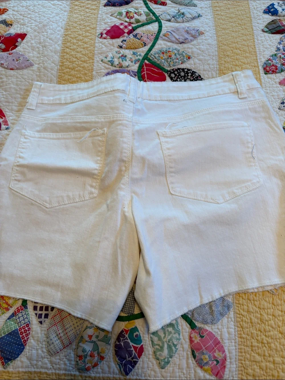 Faded Glory White Denim Shorts